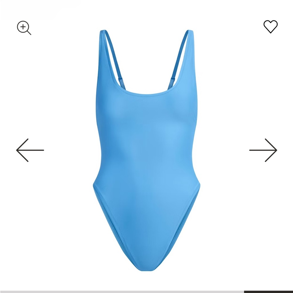 Sw3. Skims signature swim scoop neck one piece tide blue 🩵